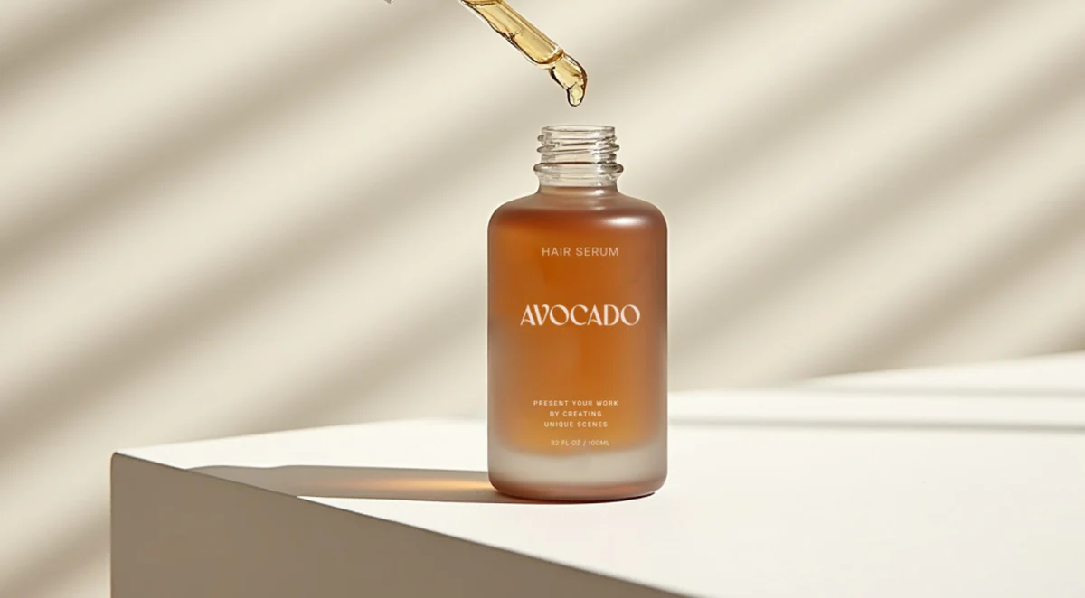 Natural skincare serum and cream set
